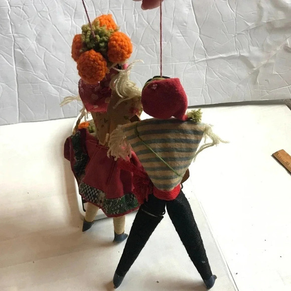 Vintage handmade couples hanging dolls - Picture 4 of 4